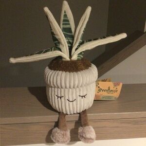 🌱 Greenhouse Russ Tyler Snake Plant 🐍  Plush Potted Plant Corduroy Pot 12” BNWT